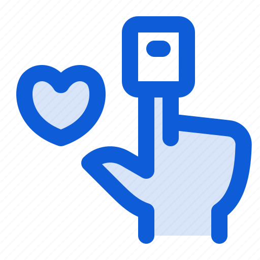 Heart, monitoring, hand, hearth, check, pulse, rate icon - Download on Iconfinder