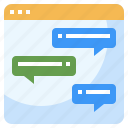 chat, communication, communications, interface, message