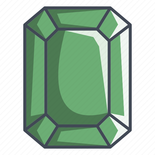 Emerald, brilliant, diamond, gemstone, jewelry icon - Download on Iconfinder