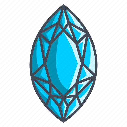 Diamond, marquis, gem, jewelry, stone, wedding icon - Download on Iconfinder