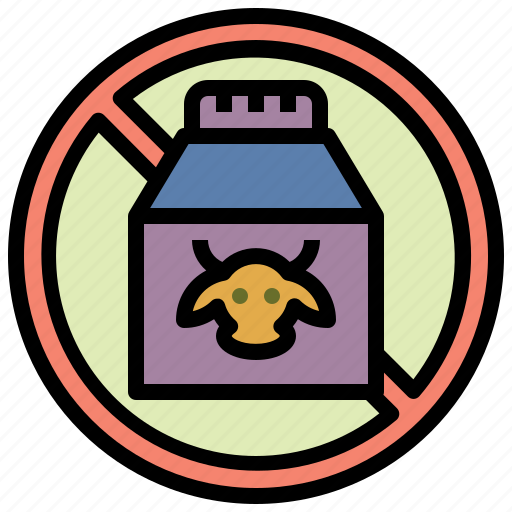 Dairy, cow, milk, organic, prohibit, drink icon - Download on Iconfinder
