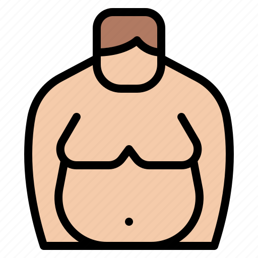 Body, fat, man, unhealthy icon - Download on Iconfinder
