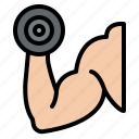 dumbbell, excercise, hand, muscle 