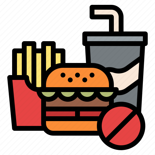 Diet, fast, food, no, unhealthy icon - Download on Iconfinder