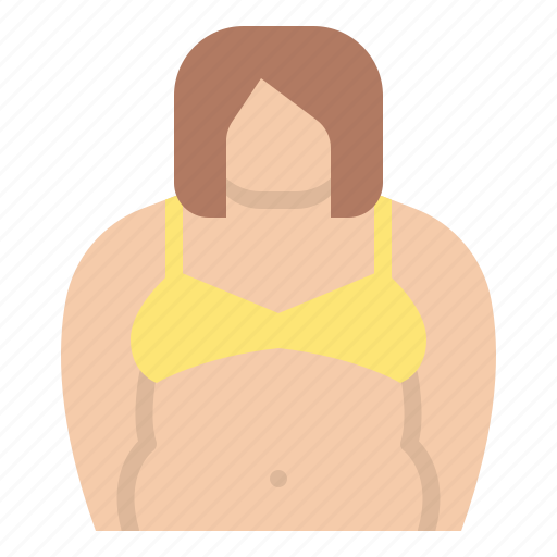 Body, fat, unhealthy, woman icon - Download on Iconfinder