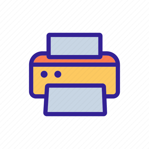 Contour, device, document, office, paper icon - Download on Iconfinder