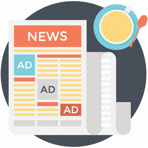 Magazine ad, news advertising, news media, newspaper advertisement, print ad icon - Download on Iconfinder
