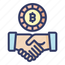 deal, money, currency, bitcoin, hand