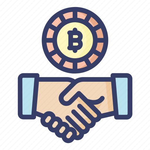 Deal, money, currency, bitcoin, hand icon - Download on Iconfinder