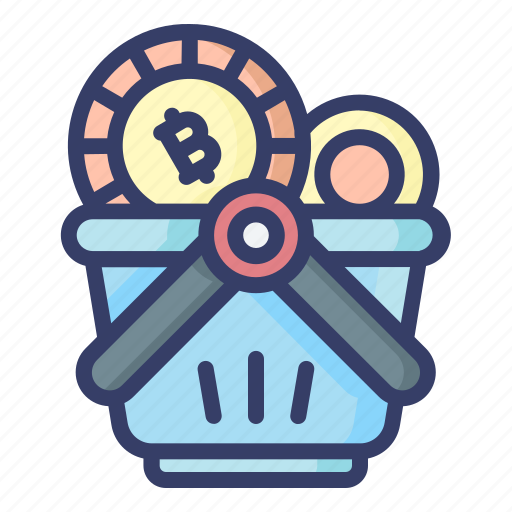 Shopping, basket, list, bitcoin, coin icon - Download on Iconfinder