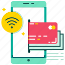 credit card, digital wallet, e-wallet, mobile banking, near filed communication, nfc, wifi