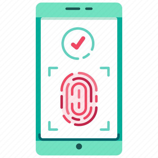 Digital wallet, e-wallet, fingerprint, lock screen, mobile banking, passcode, smartphone icon - Download on Iconfinder