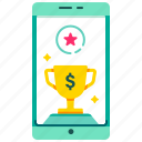 achievement, app, e-wallet, point, promotion, reward, smartphone