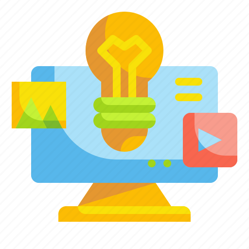 Bulb, computer, creative, idea, media icon - Download on Iconfinder