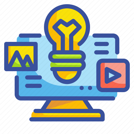 Bulb, computer, creative, idea, media icon - Download on Iconfinder