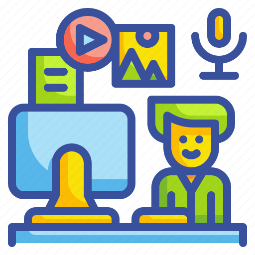 Computer, creator, internet, media, multimedia, social icon - Download on Iconfinder