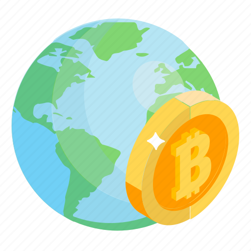 Bitcoin future, bitcoin network, bitcoin world, global cryptocurrency, worldwide transaction icon - Download on Iconfinder