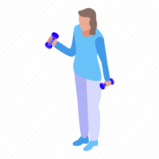 Morning, exercise, isometric icon - Download on Iconfinder