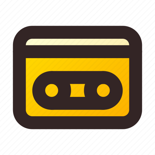 Tape, cassette, classic, record, vintage icon - Download on Iconfinder