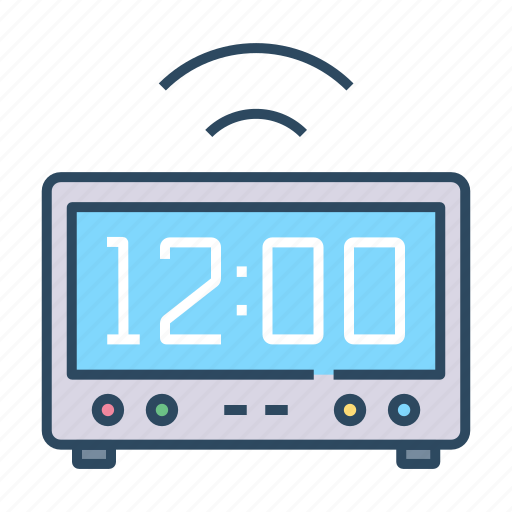 Devices, digital clock, alarm-clock, clock, appliance icon - Download on Iconfinder