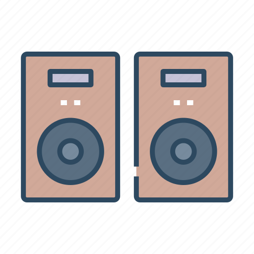 Devices, speaker, sound, loudspeaker, appliance icon - Download on Iconfinder