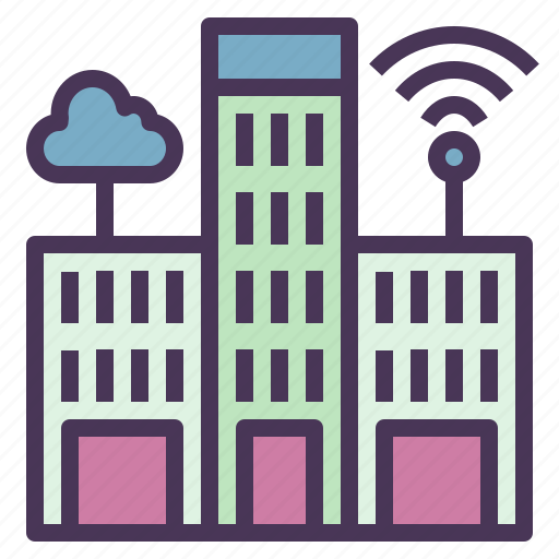 Buildings, cities, cloud, internet, modern, smart icon - Download on Iconfinder