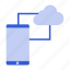 cloud, data transfer, smartphone, upload 