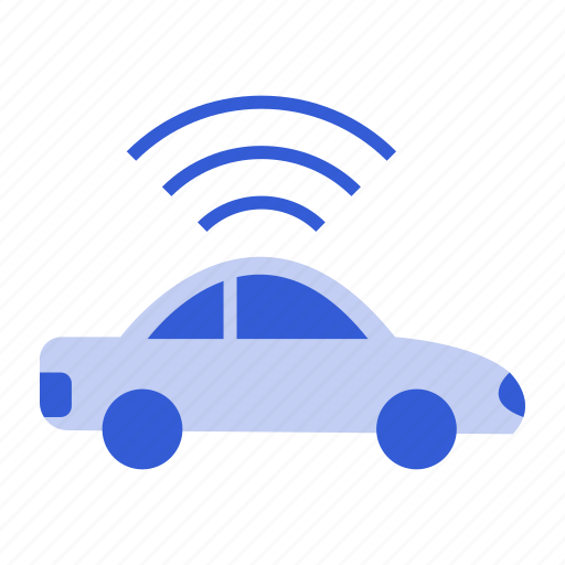 Smart car, transportation, wifi icon - Download on Iconfinder