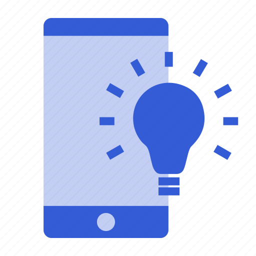 App, bulb, idea, mobile icon - Download on Iconfinder