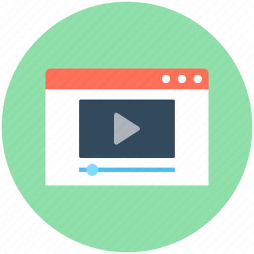 Film, online video, video, video player, video streaming icon - Download on Iconfinder