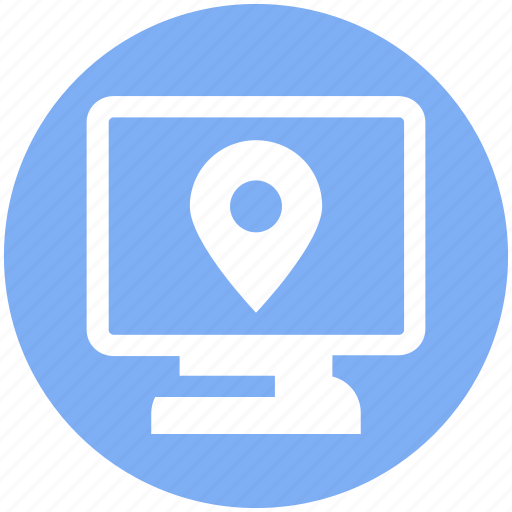 Display, lcd, location, map, pin, screen icon - Download on Iconfinder
