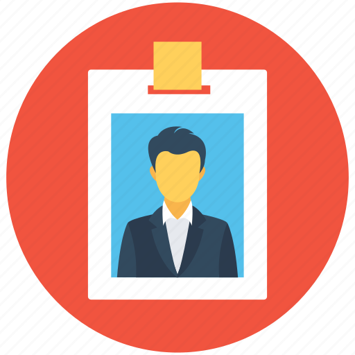 Employee card, identification, identity badge, identity card, student card icon - Download on Iconfinder