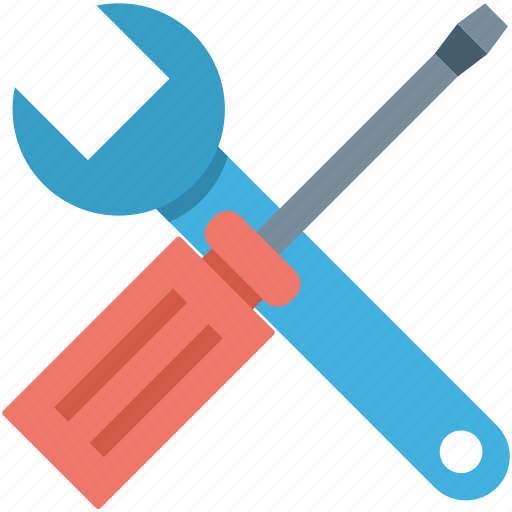 Garage tools, repair tools, screwdriver, settings, spanner icon - Download on Iconfinder