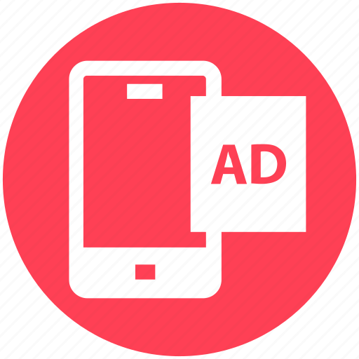 Ad, digital marketing, mobile, mobile ad, smartphone icon - Download on Iconfinder