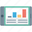 analytics, infographic, mobile, mobile graph, online graph 