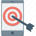 dartboard, mobile, mobile marketing, objective, smartphone