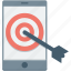 dartboard, mobile, mobile marketing, objective, smartphone 