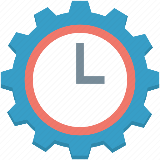 Clock setting, cog, schedule, time management, time setting icon - Download on Iconfinder