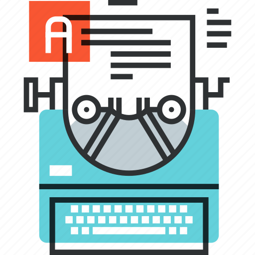 Article, author, copywriting, document, script, text, typewriter icon - Download on Iconfinder