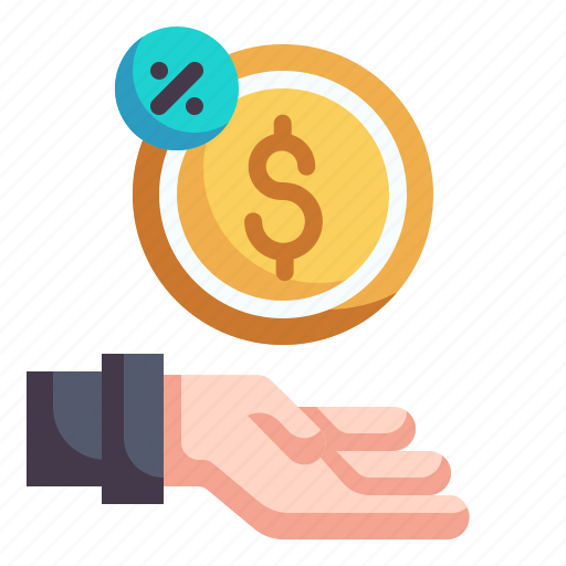 Commission, referral, money back, discounts, percentage, percent, marketing icon - Download on Iconfinder