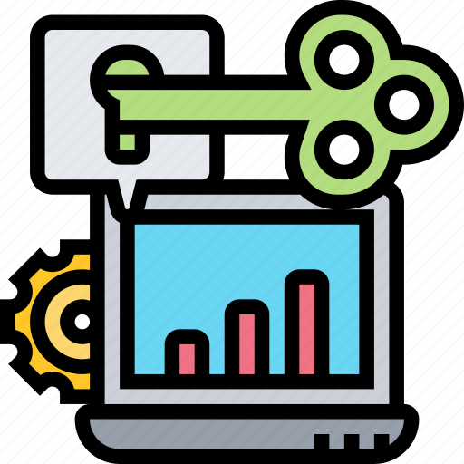 Key, access, search, statistics, report icon - Download on Iconfinder