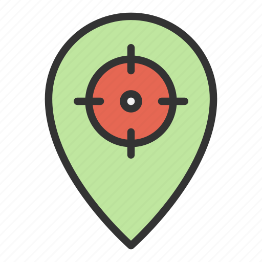 Location target, geo location, pin, gps icon - Download on Iconfinder