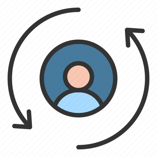 Remarketing, customer engagement, retention, returning visitor icon - Download on Iconfinder