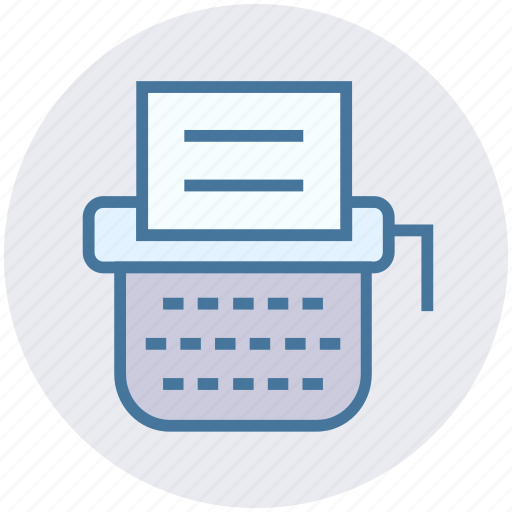 Article, content, digital, office supplies, typewriter, typing machine icon - Download on Iconfinder
