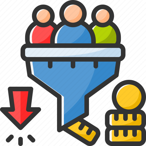 Conversion, rate, conversion rate, sales-funnel, earnings, customer, money icon - Download on Iconfinder