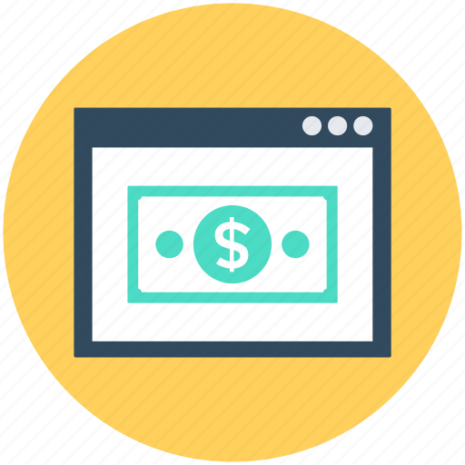 Dollar, online earning, online money, online payment, paper money icon - Download on Iconfinder