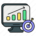 money, market, chart, analytics, target, web and seo