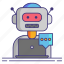 chat, chatbot, message, robot 
