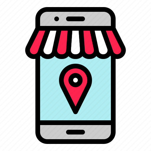 Digital, location, marketing, mobile, online, phone, shopping icon - Download on Iconfinder