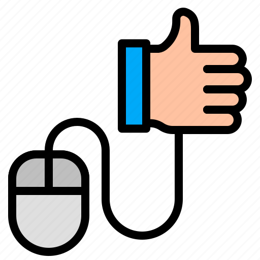 Digital, like, marketing, mouse, thumb up icon - Download on Iconfinder